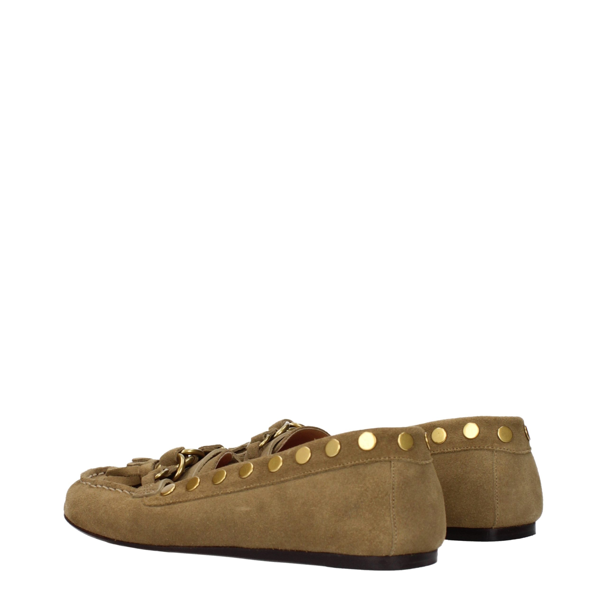 Isabel Marant Brown Leather Slip-On Loafers