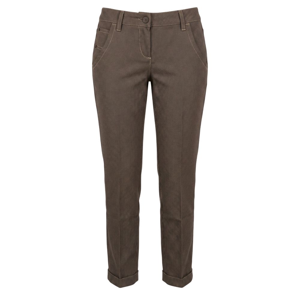 Jacob Cohen Brown Wool Women Pants