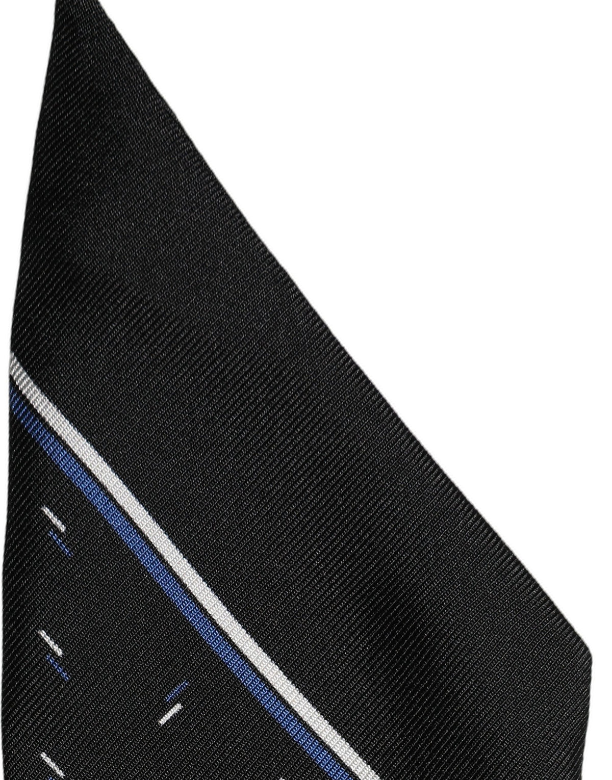 Dolce & Gabbana Black Silk DG Logo Men Skinny Shawl Scarf