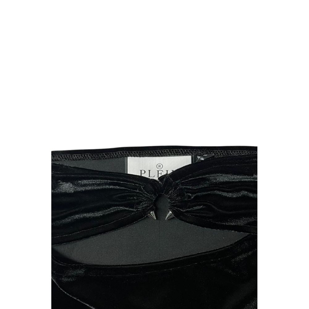 Philipp Plein Black Cotton Women Skirt