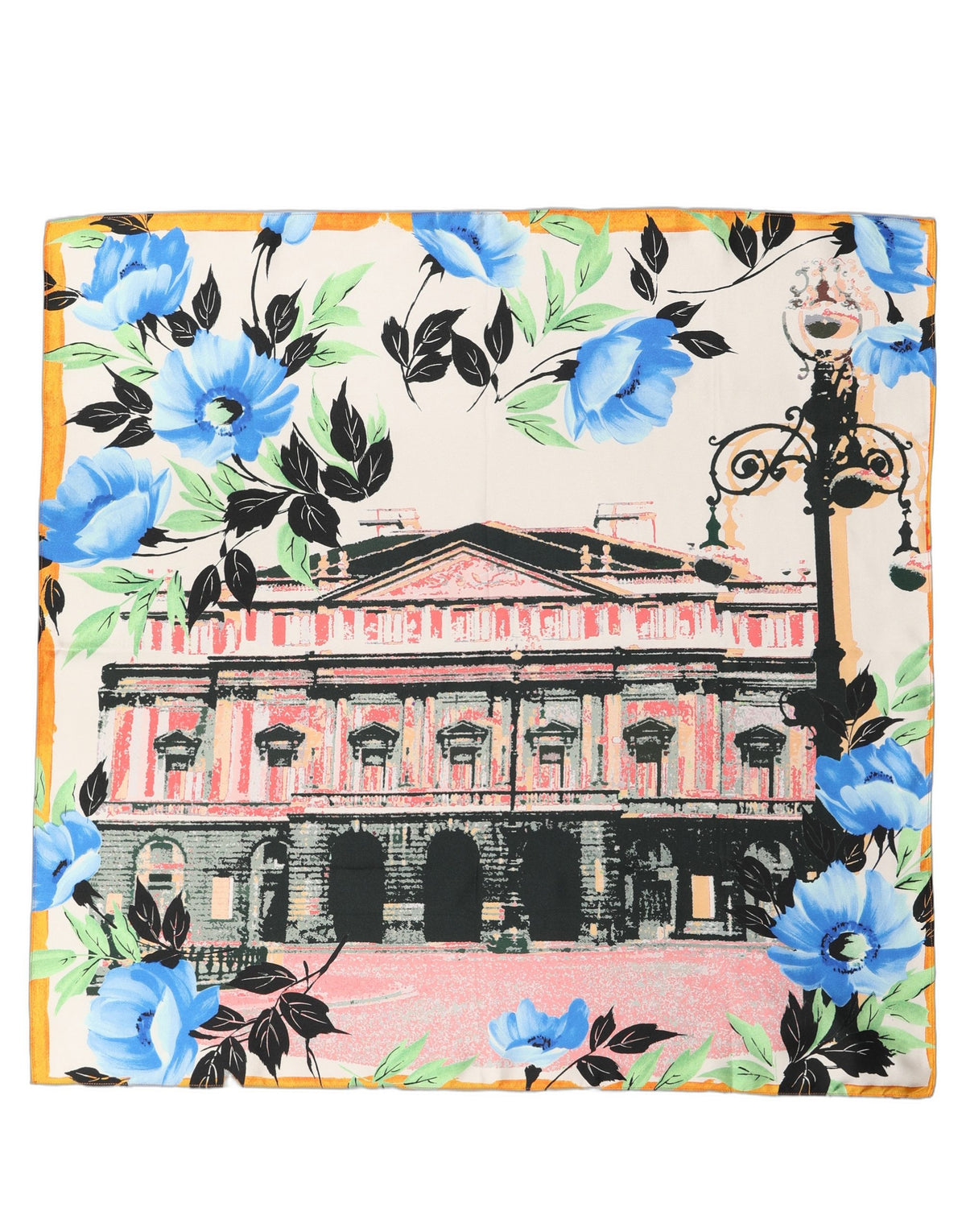 Dolce & Gabbana Multicolor Printed Silk Square Foulard Scarf