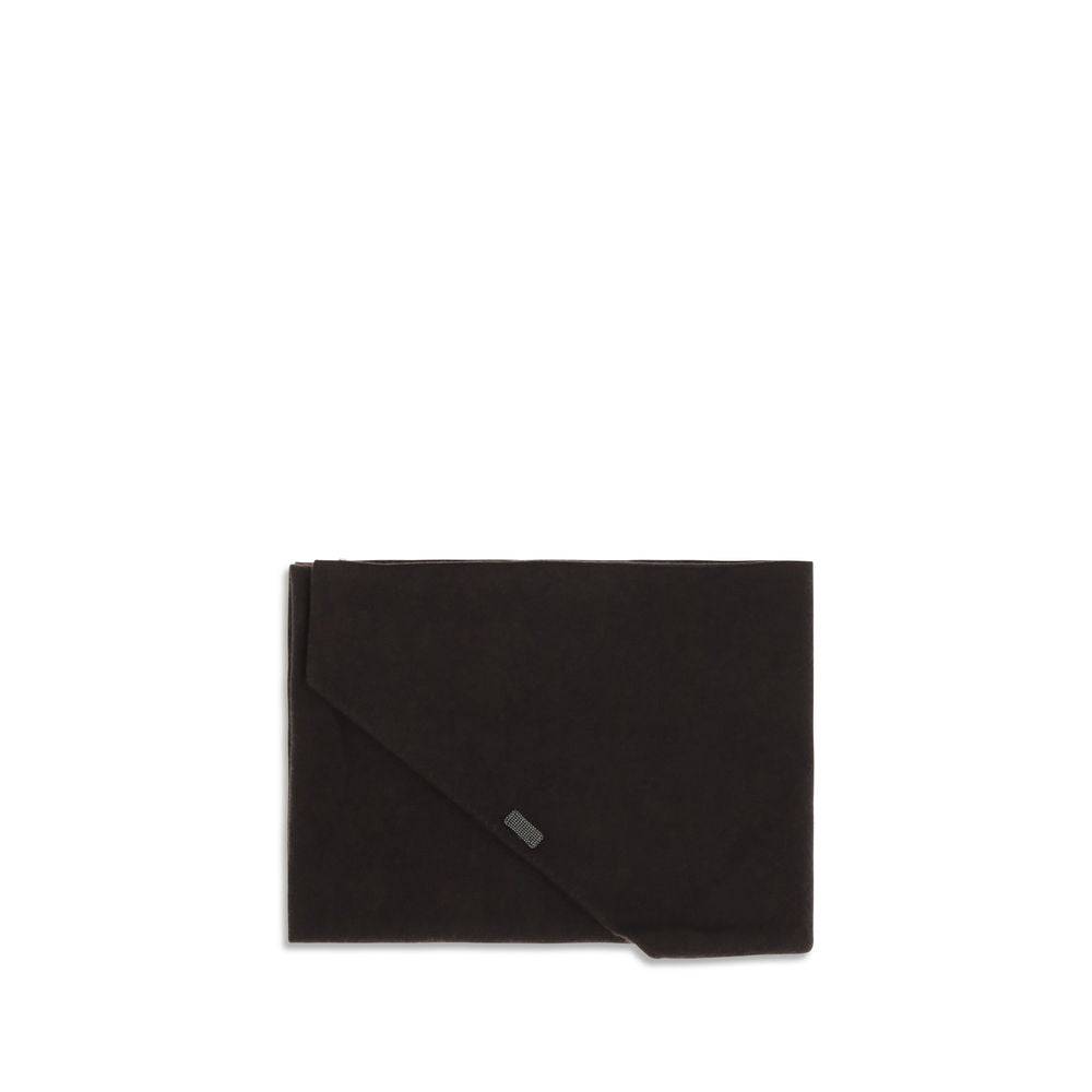 Brunello Cucinelli Brown Cashmere Scarf