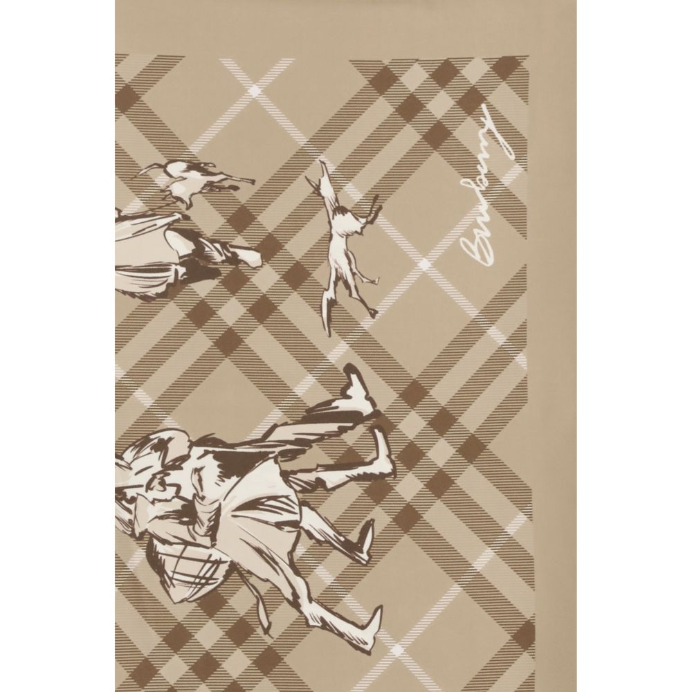 Burberry Beige Silk Scarf