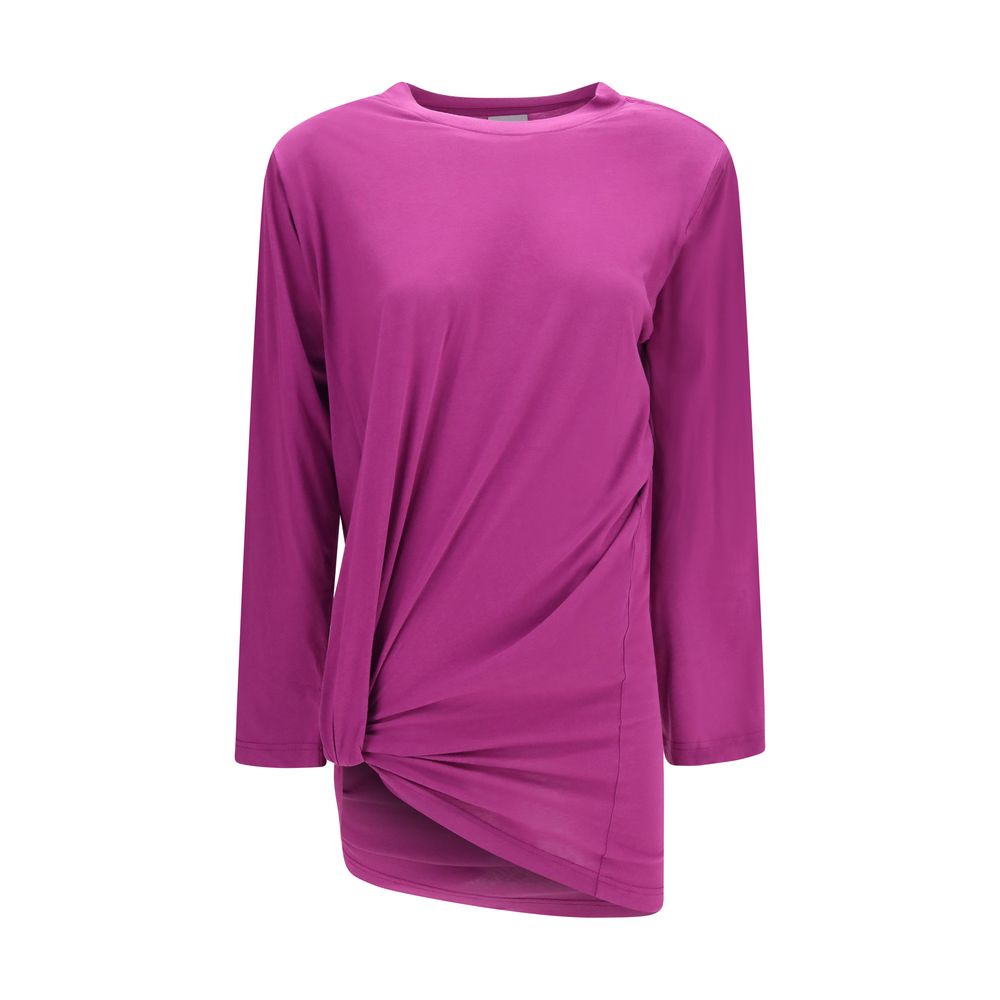 Balenciaga Purple Cotton Long Sleeve T-Shirt