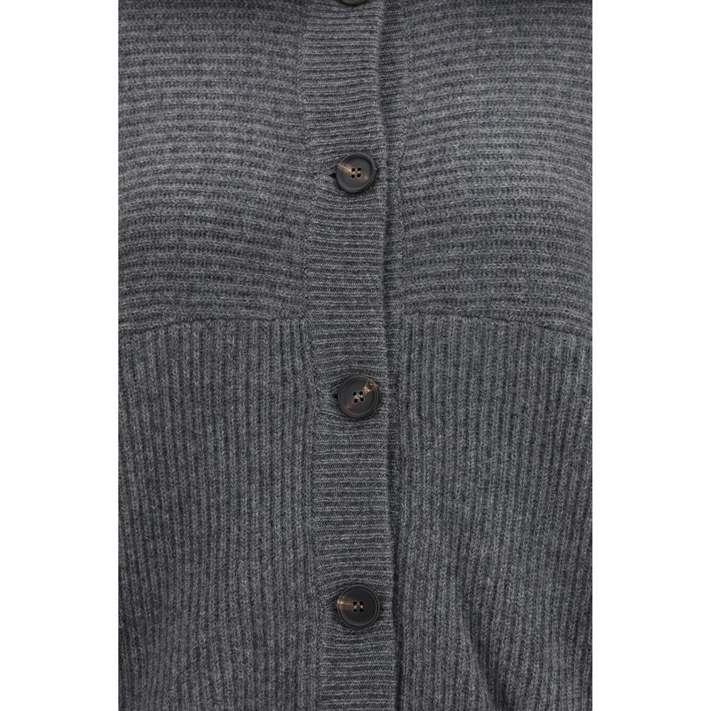 Brunello Cucinelli Gray Cashmere Cardigan