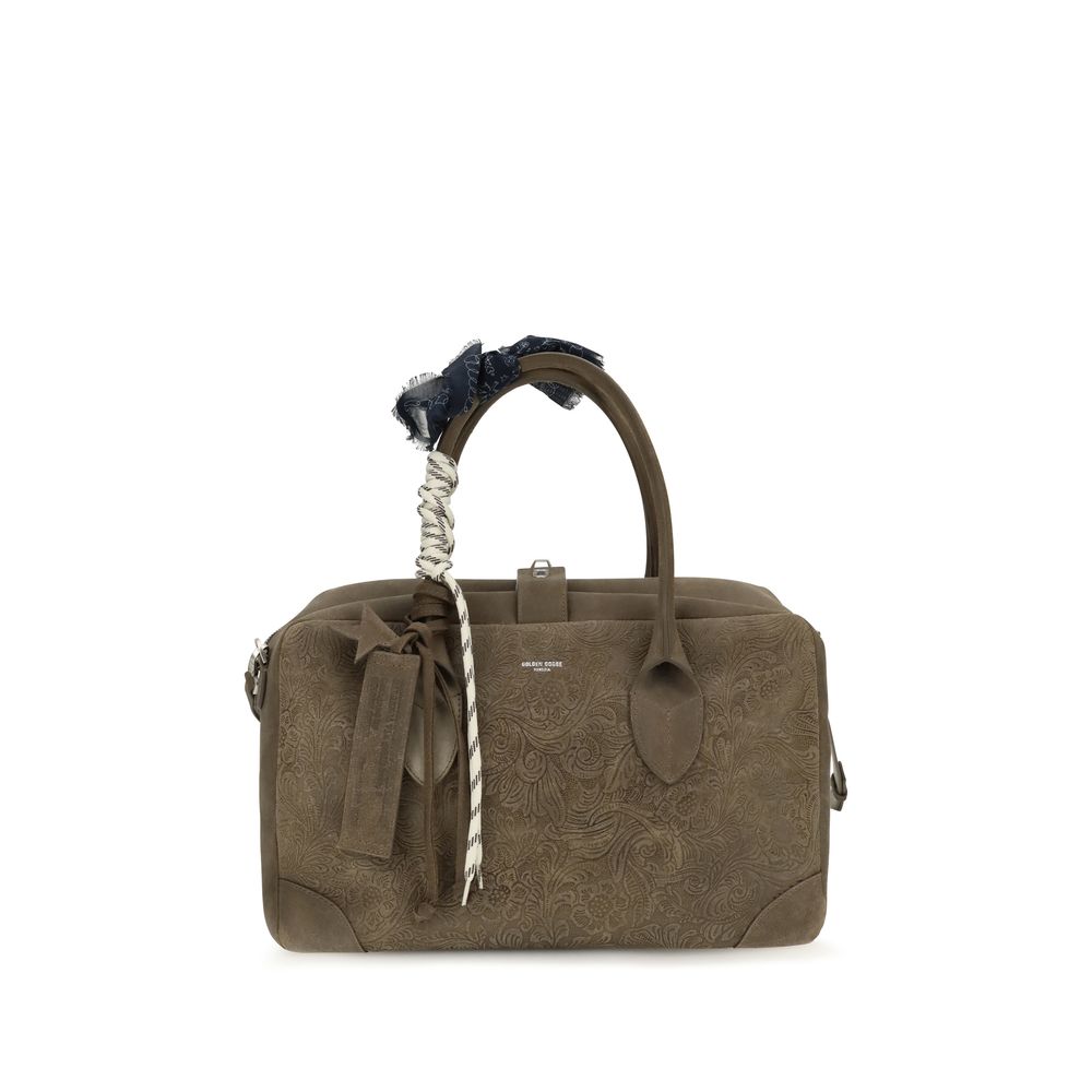 Golden Goose Brown Calf Leather Bos Taurus Handbag