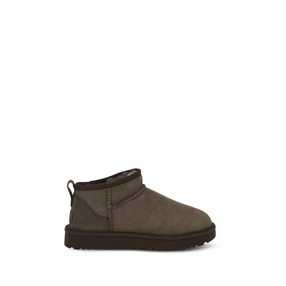 UGG Brown Suede Leather Ankle Boots