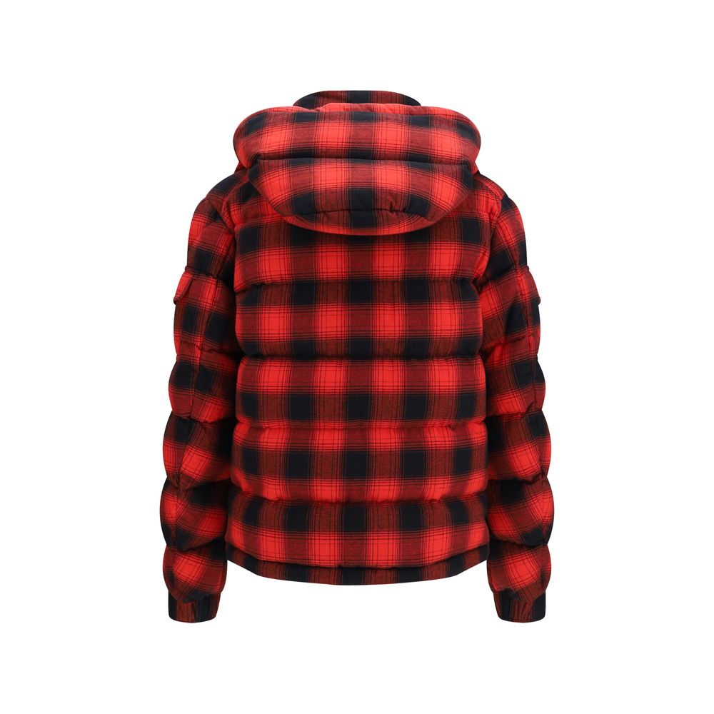 Moncler Red Cotton Full-Length Jacket