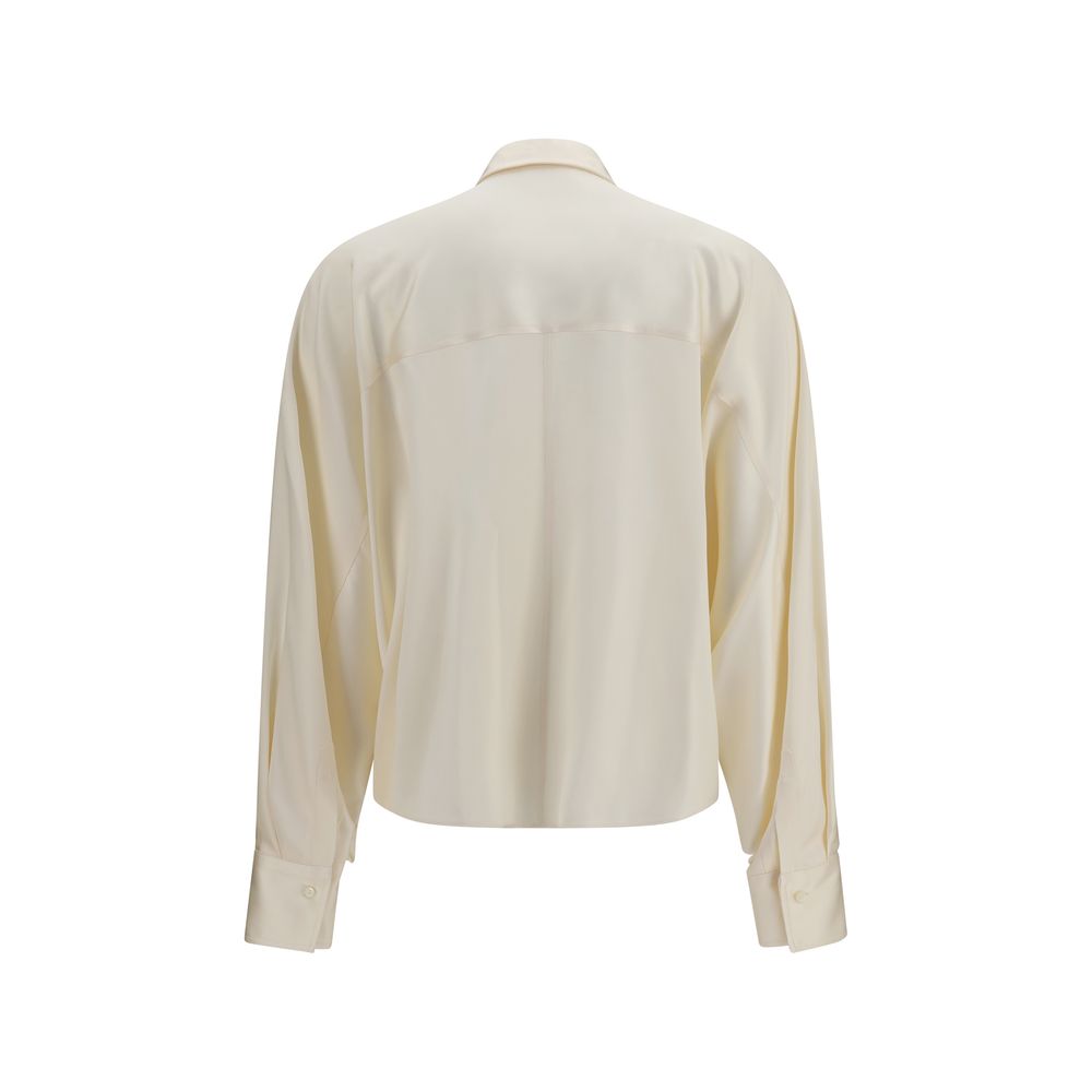 Brunello Cucinelli Beige Silk Shirt