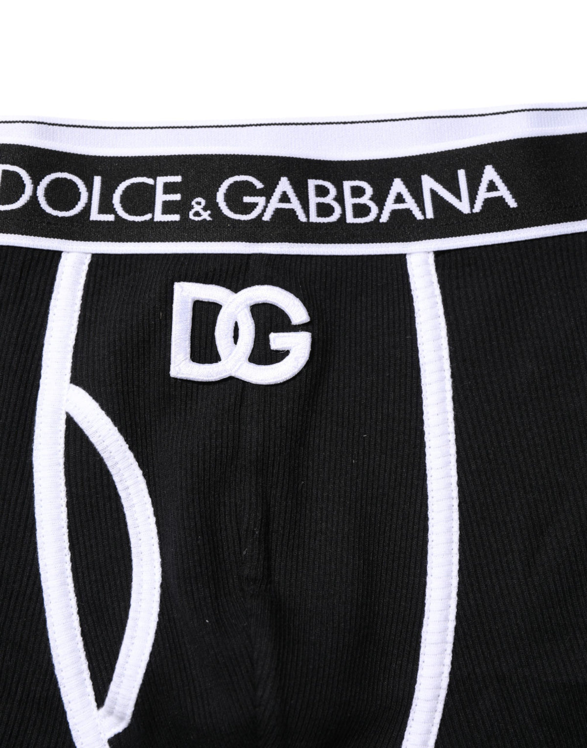 Dolce & Gabbana Black DG Interlock Regular Boxer Underwear