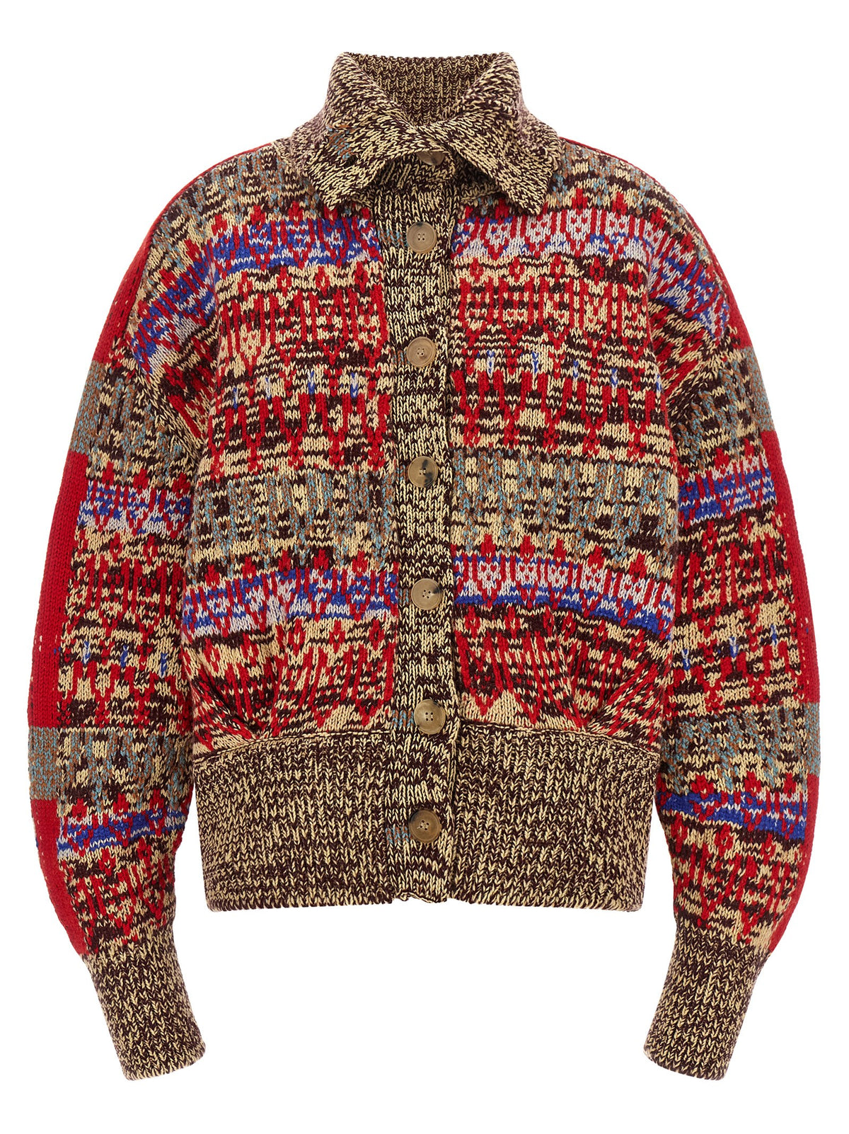 Dries Van Noten Multicolor Wool Cardigan