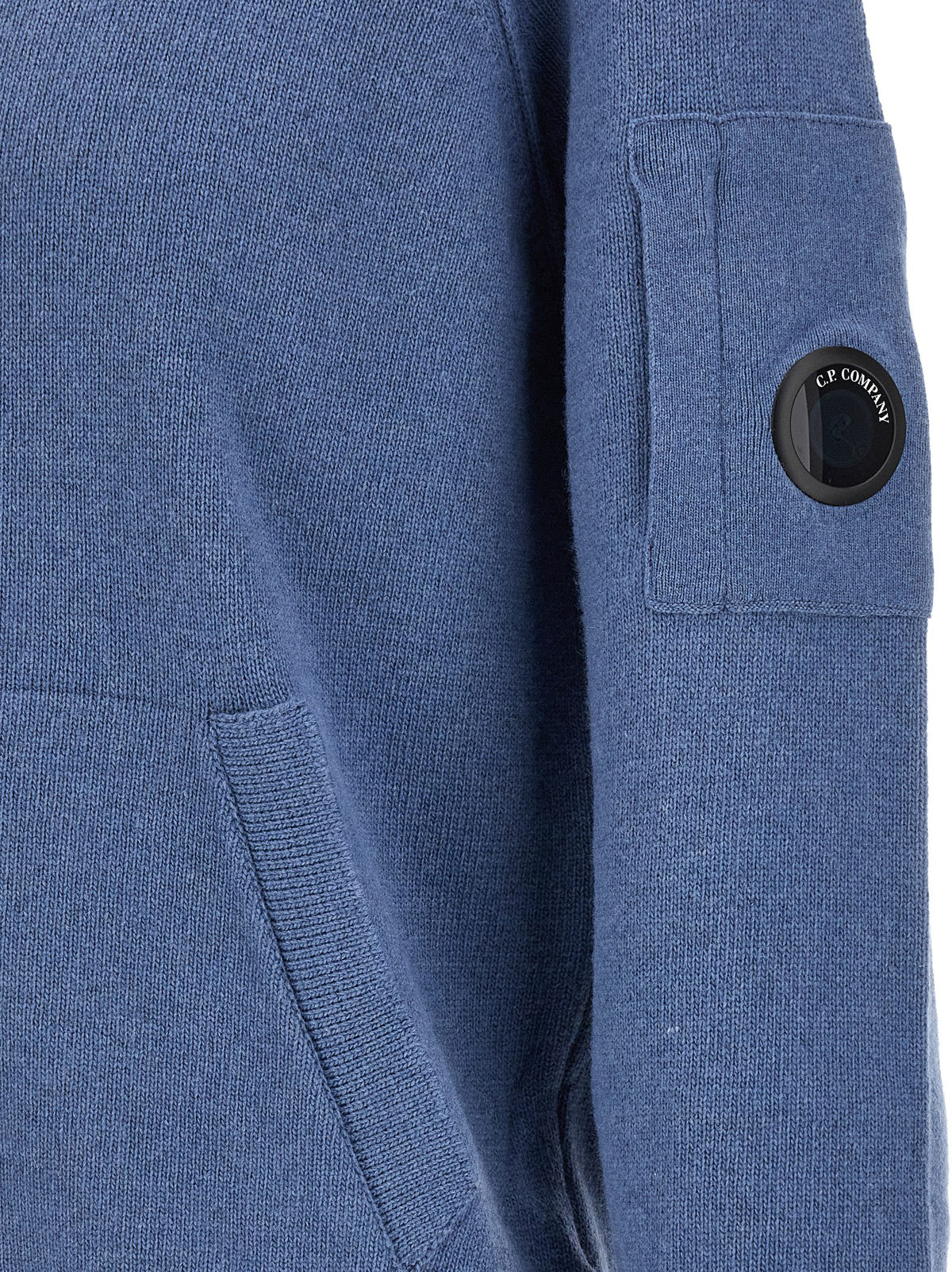 C.P. Company Blue Wool Cardigan