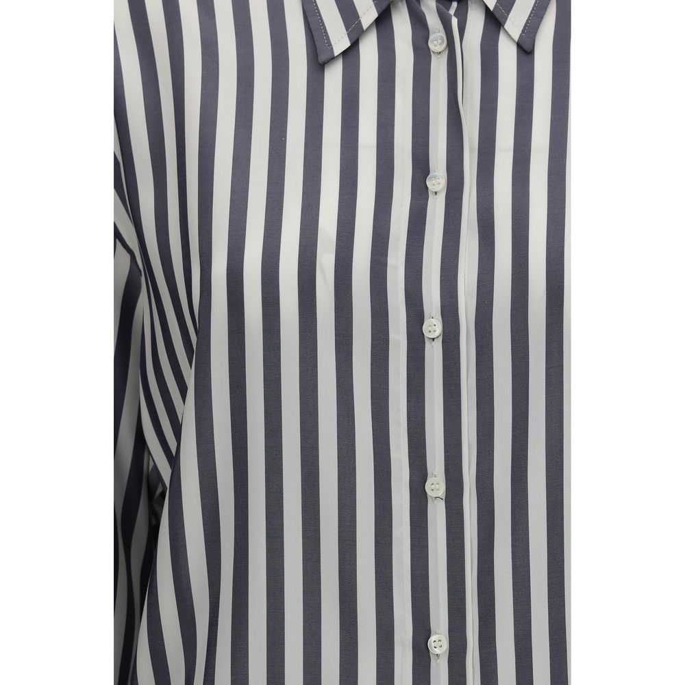 Brunello Cucinelli Multicolor Silk Pattern Shirt