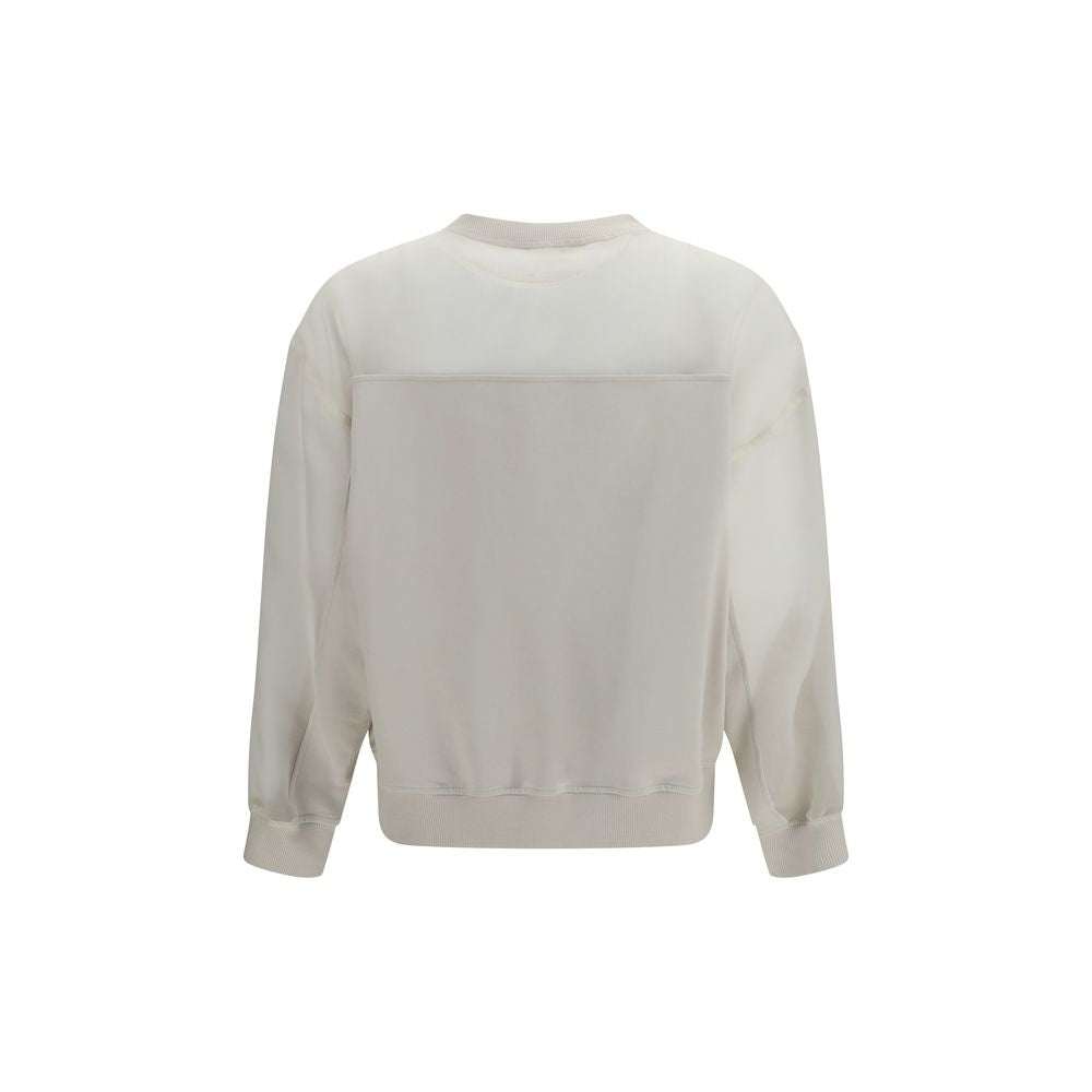 Brunello Cucinelli White Cotton Sweatshirt