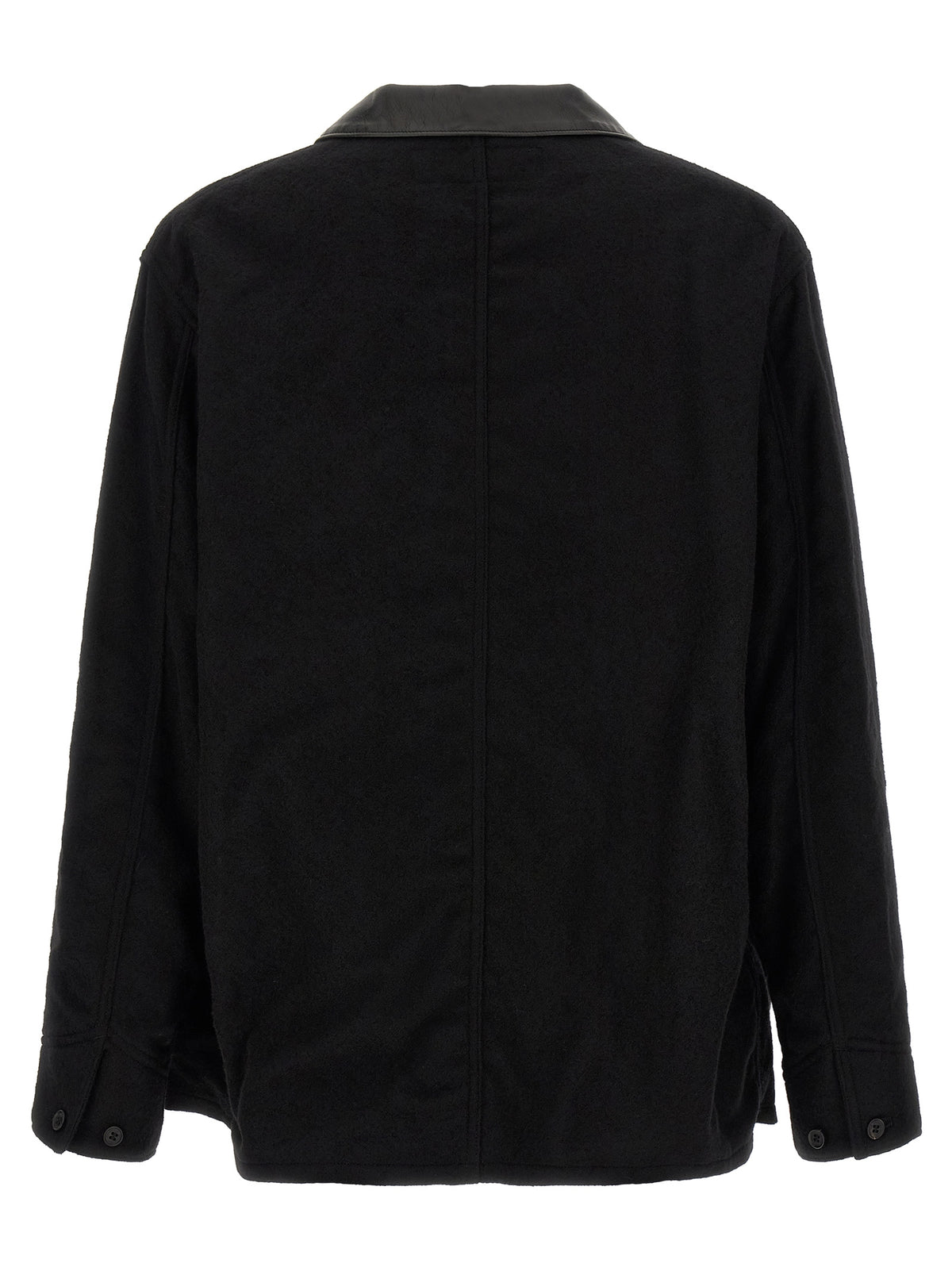 Comme Des Garçons Black Wool Full-Length Jacket