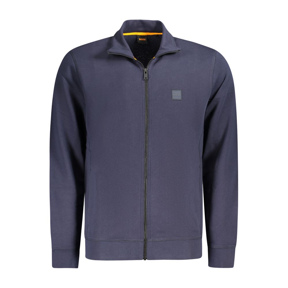 Hugo Boss Blue Cotton Men's Sweatshirt
