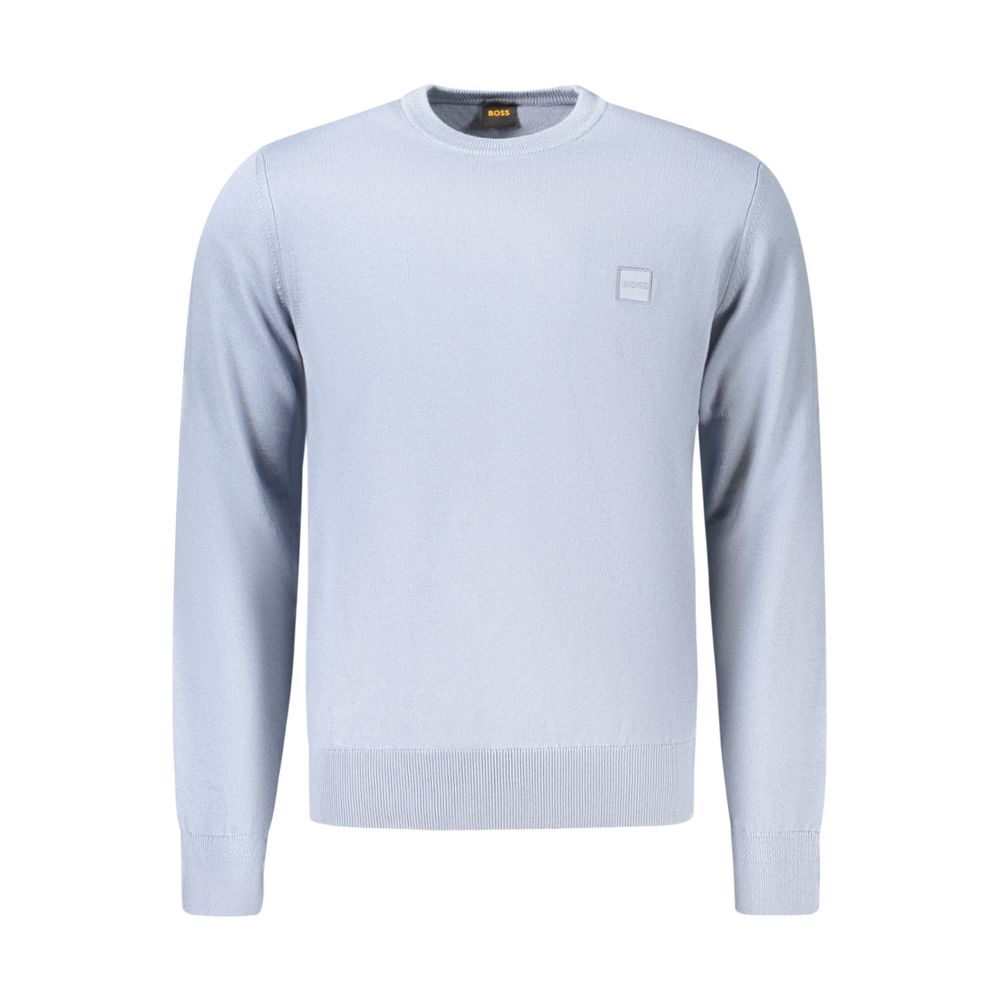 Hugo Boss Blue Cotton Sweatshirt