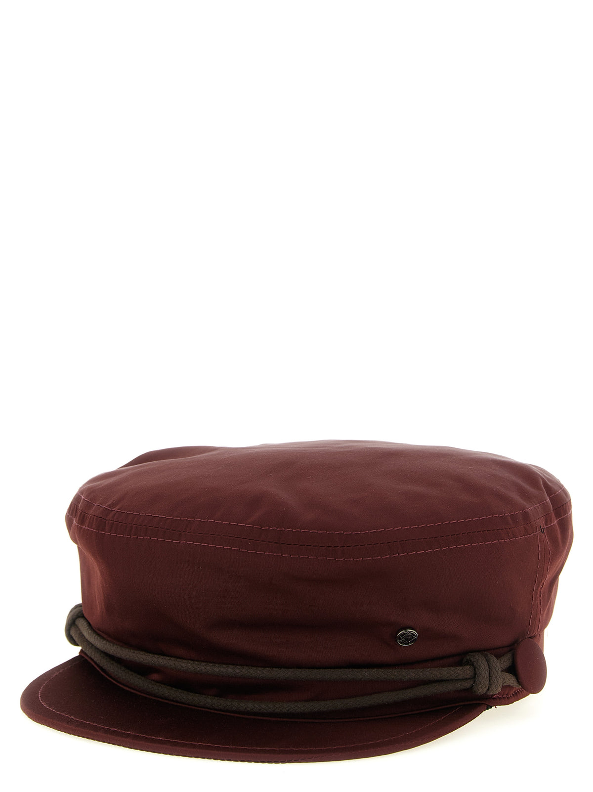 Maison Michel Bordeaux Polyester Fatcap Hat