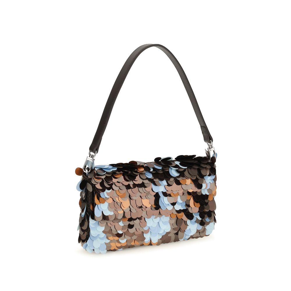 Staud Multicolor Marabou Shoulder Bag