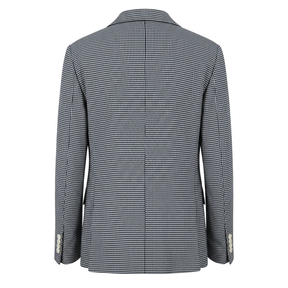 Roberto Pepe Luxury Blue Cotton Men Jacket