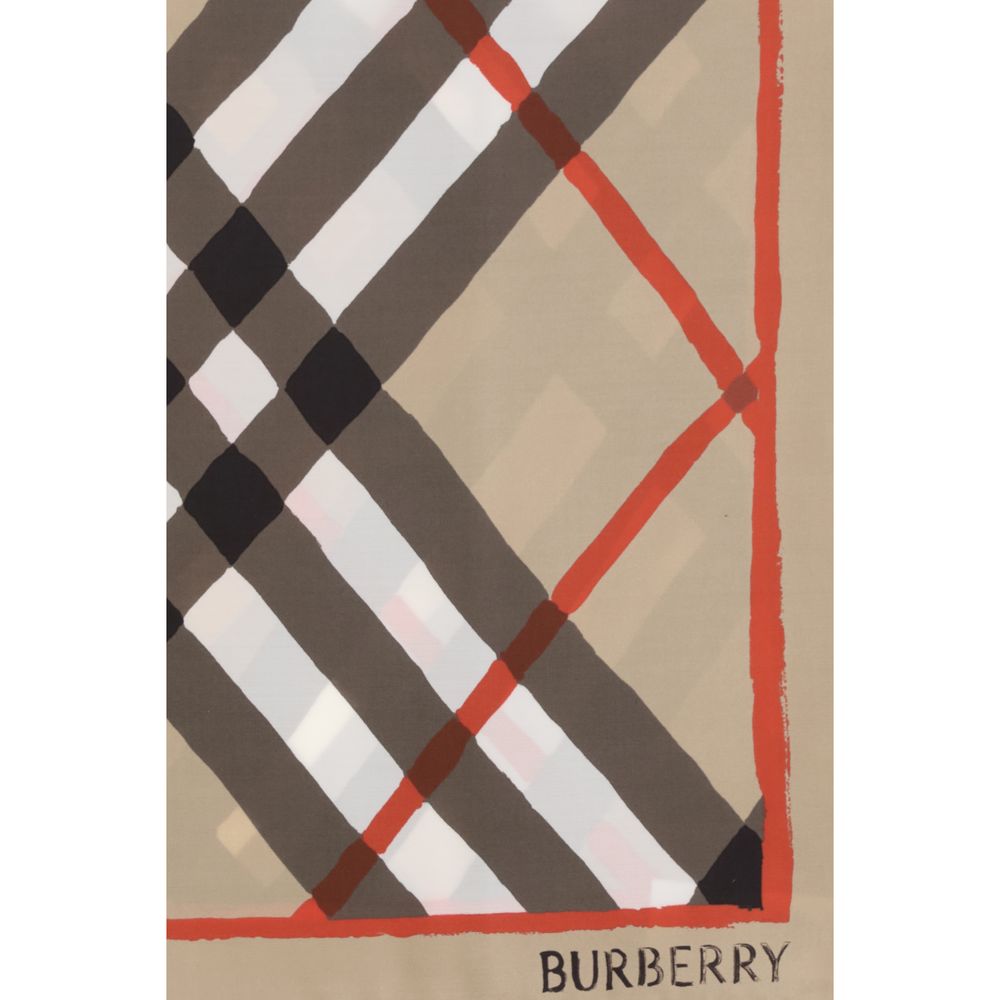 Burberry Beige Silk Scarf
