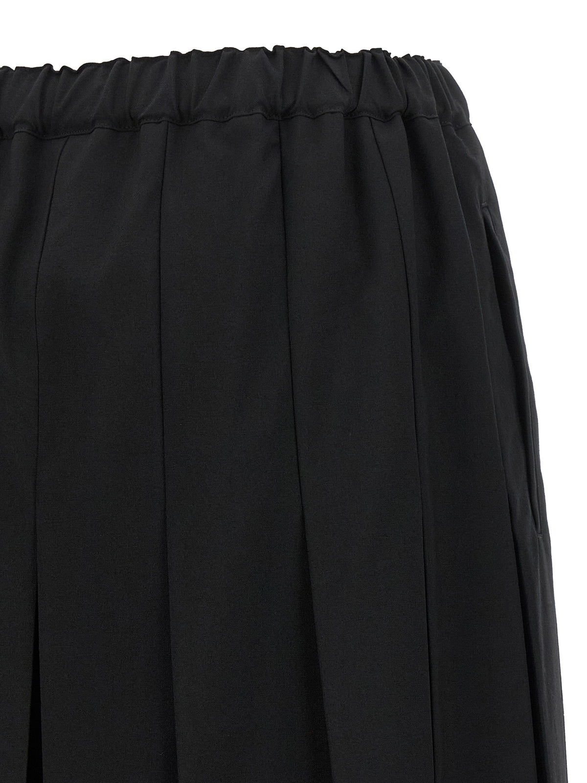Comme Des Garçons Black Wool Casual Pants