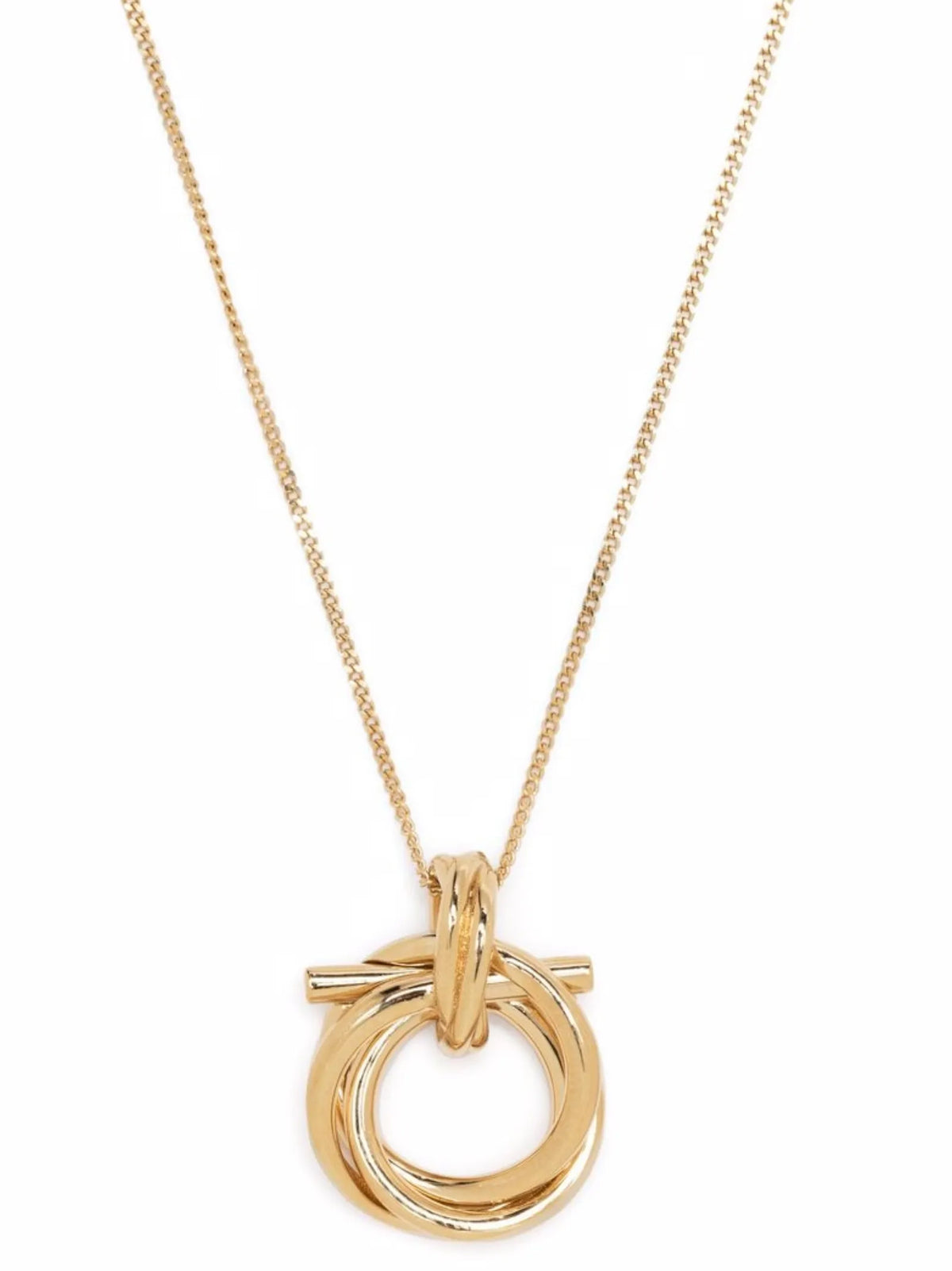 Ferragamo Gold Brass Necklace