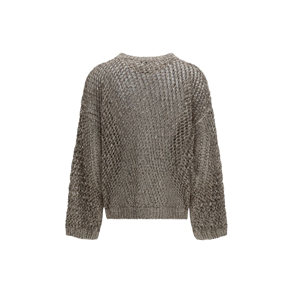 Brunello Cucinelli Beige Silk Sweatshirt