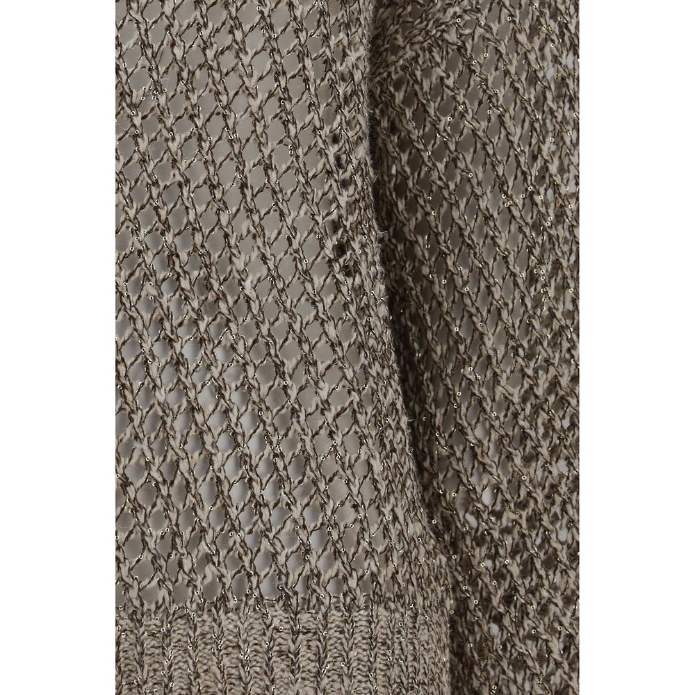 Brunello Cucinelli Beige Silk Sweatshirt
