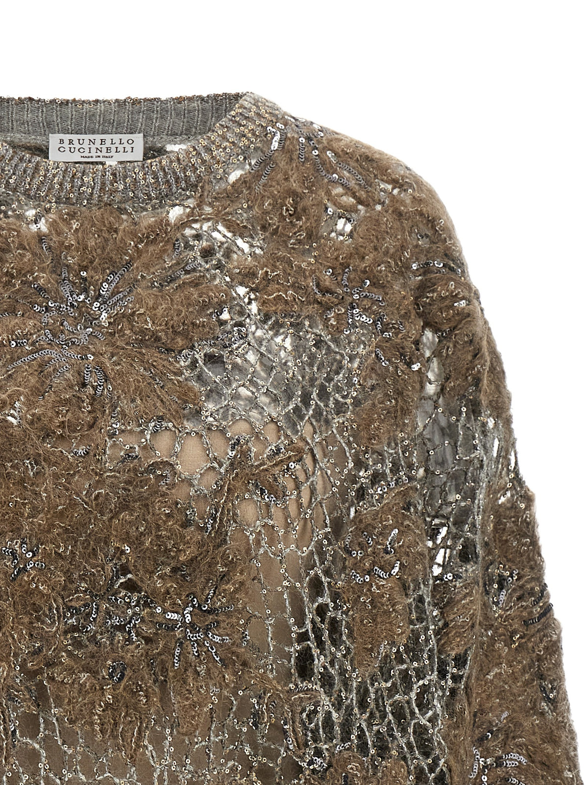 Brunello Cucinelli Beige Wool Cardigan