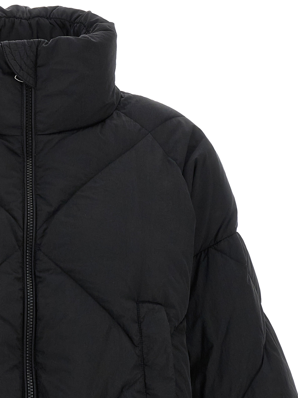 Max Mara Black Polyamide Full-Length Jacket