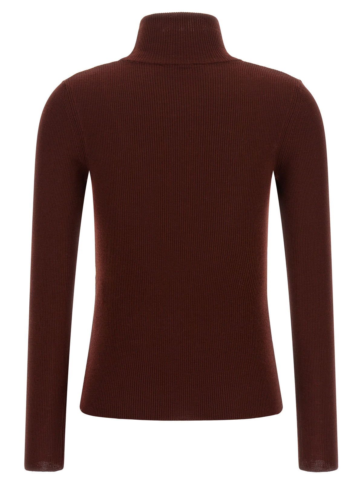 Max Mara Bordeaux Virgin Wool Cardigan