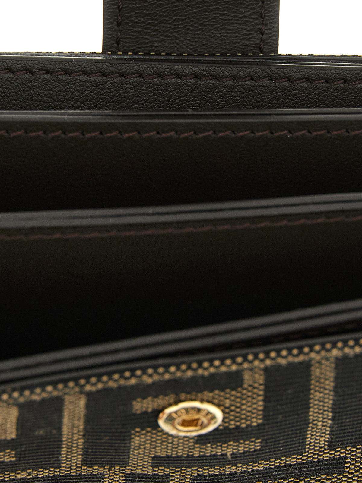 Fendi Brown Polyester Cardholder