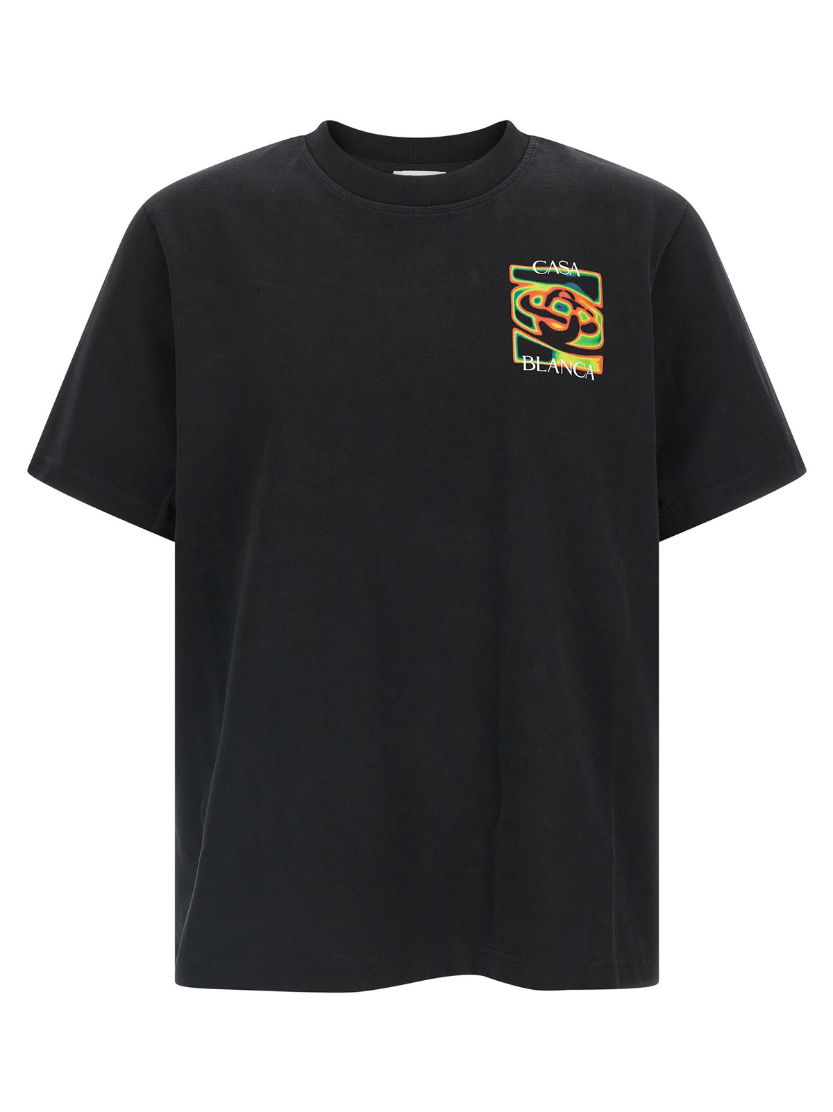 Casablanca Black Organic Cotton T-Shirt