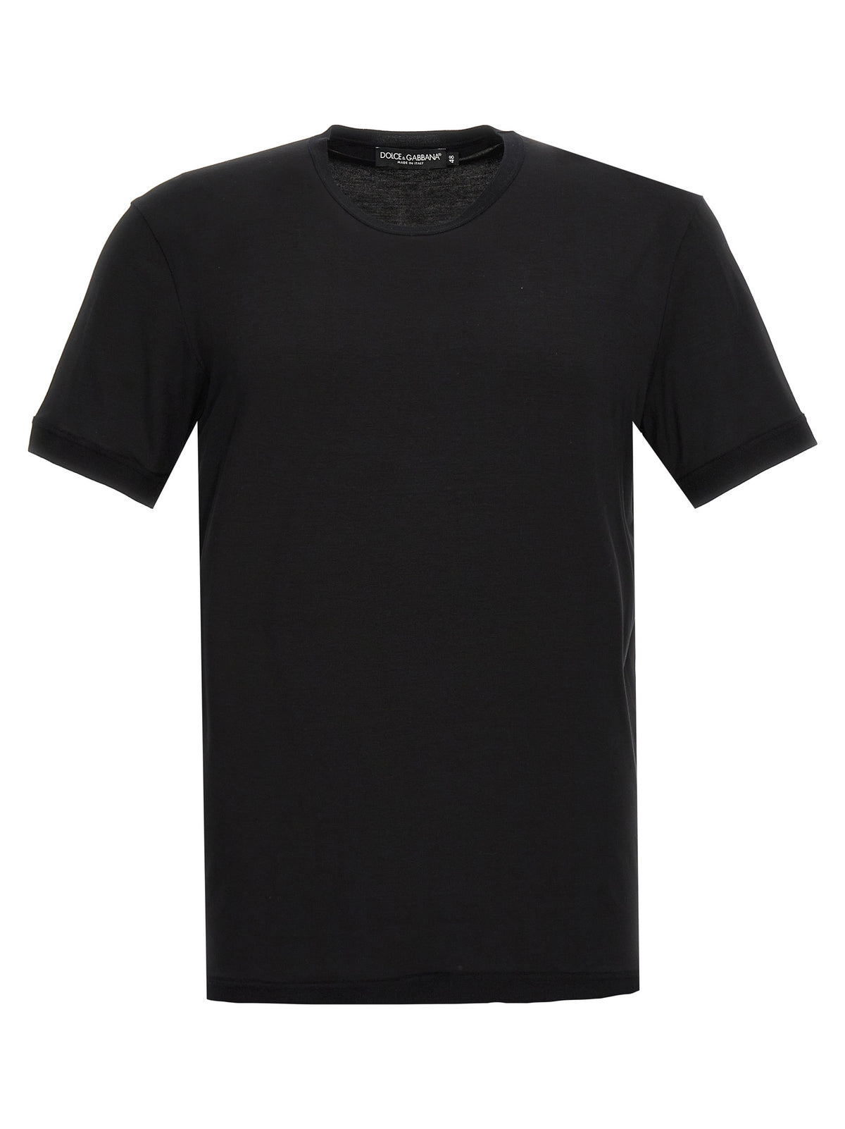 Dolce & Gabbana Black Viscose T-Shirt