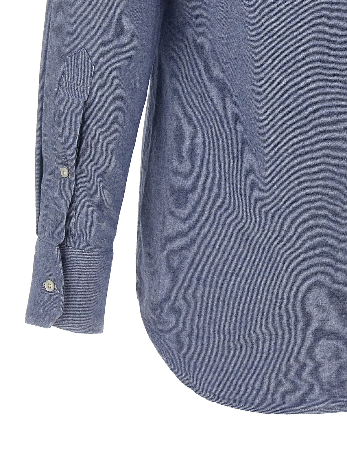 Thom Browne Blue Cotton Blouse