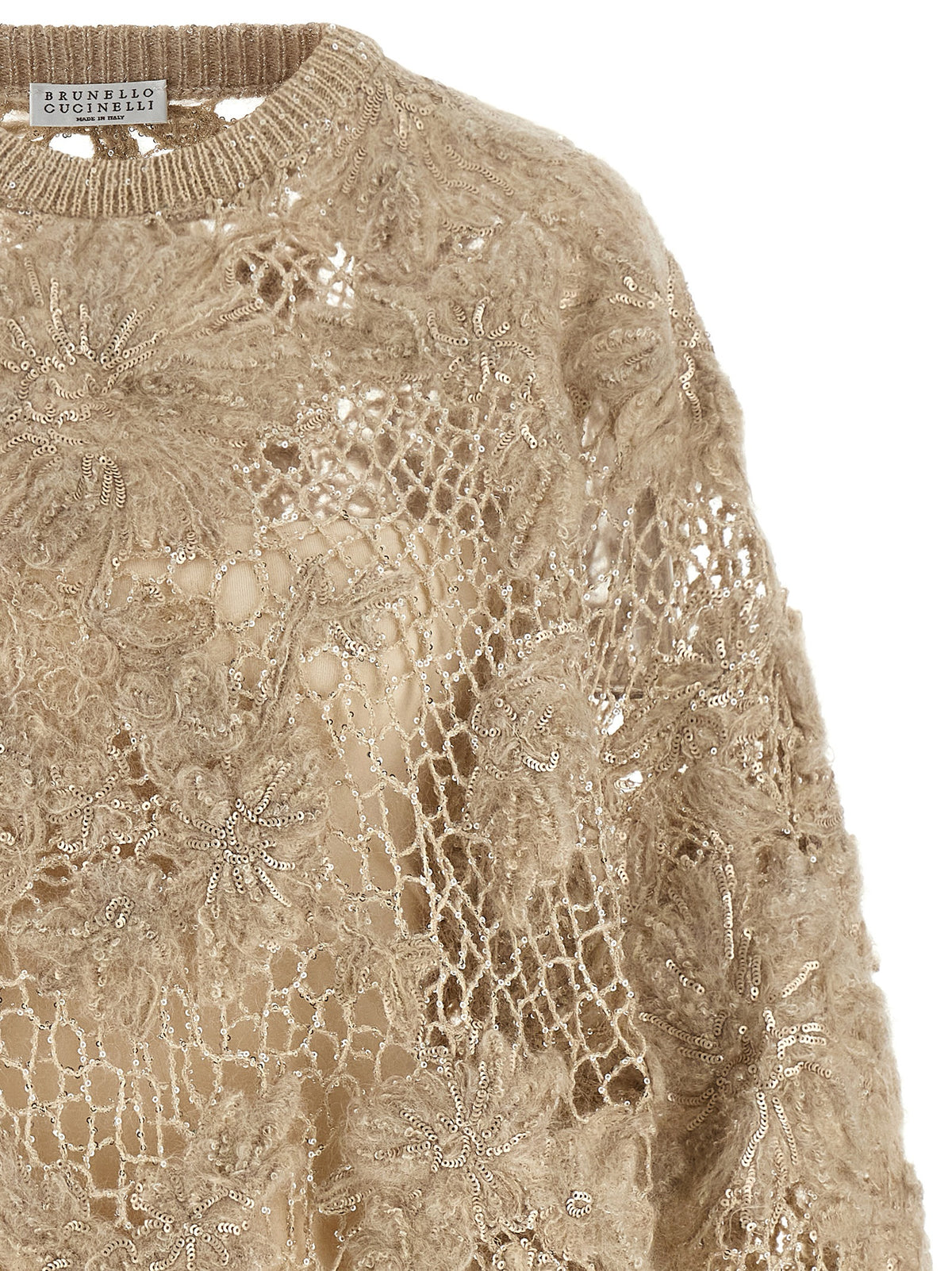 Brunello Cucinelli Beige Wool Cardigan