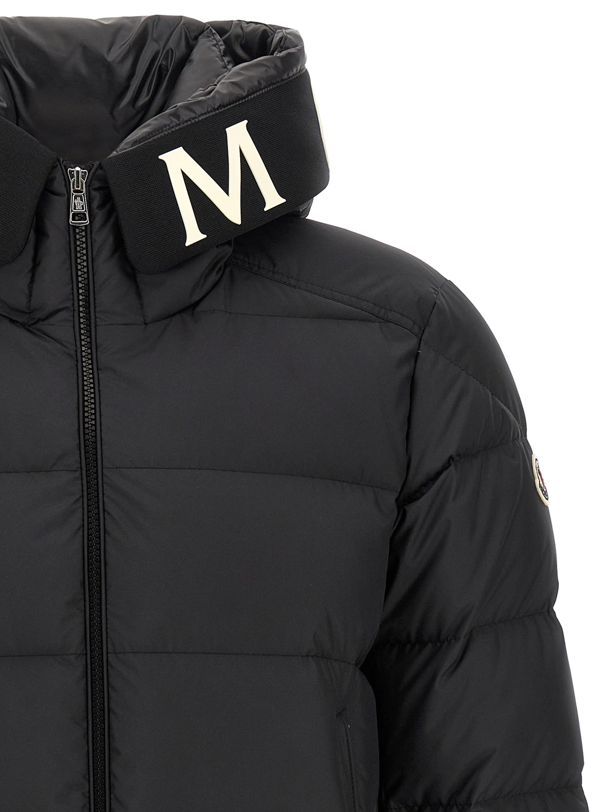Moncler Black Polyester Full-Length Jacket