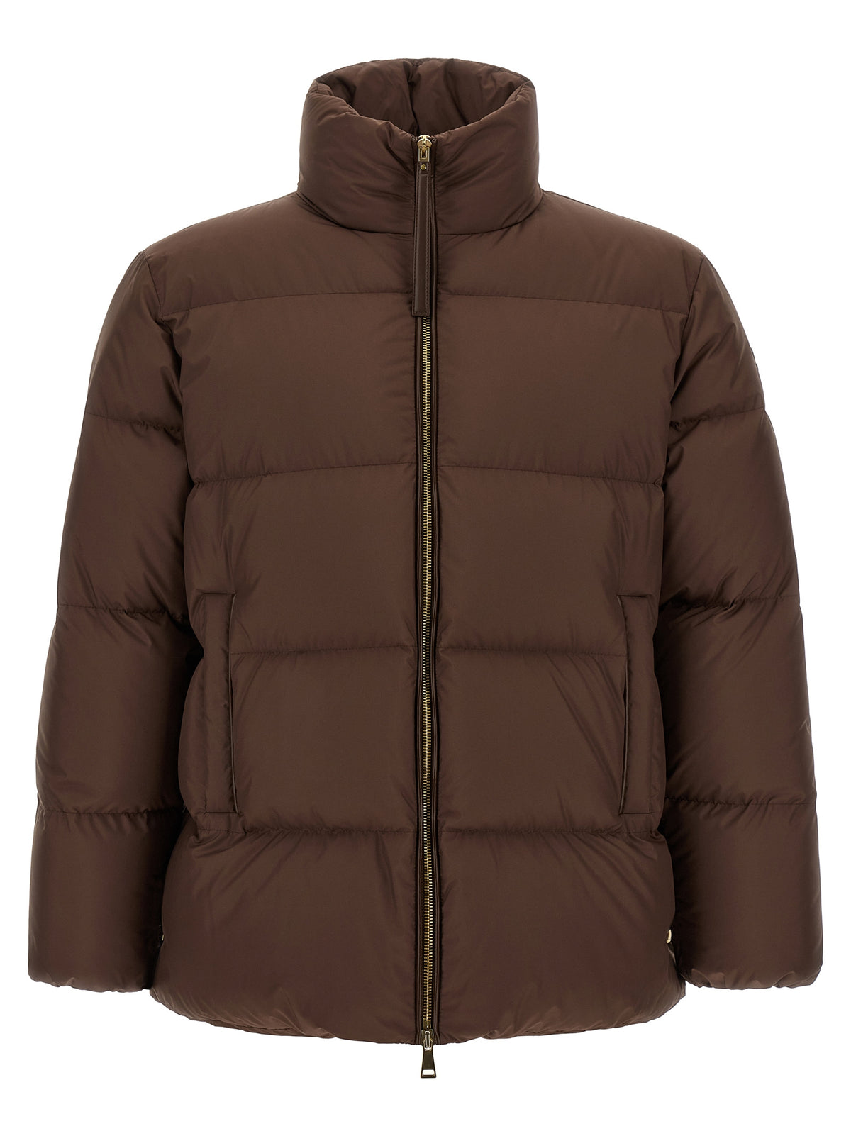 Moncler Brown Polyester Full-Length Jacket