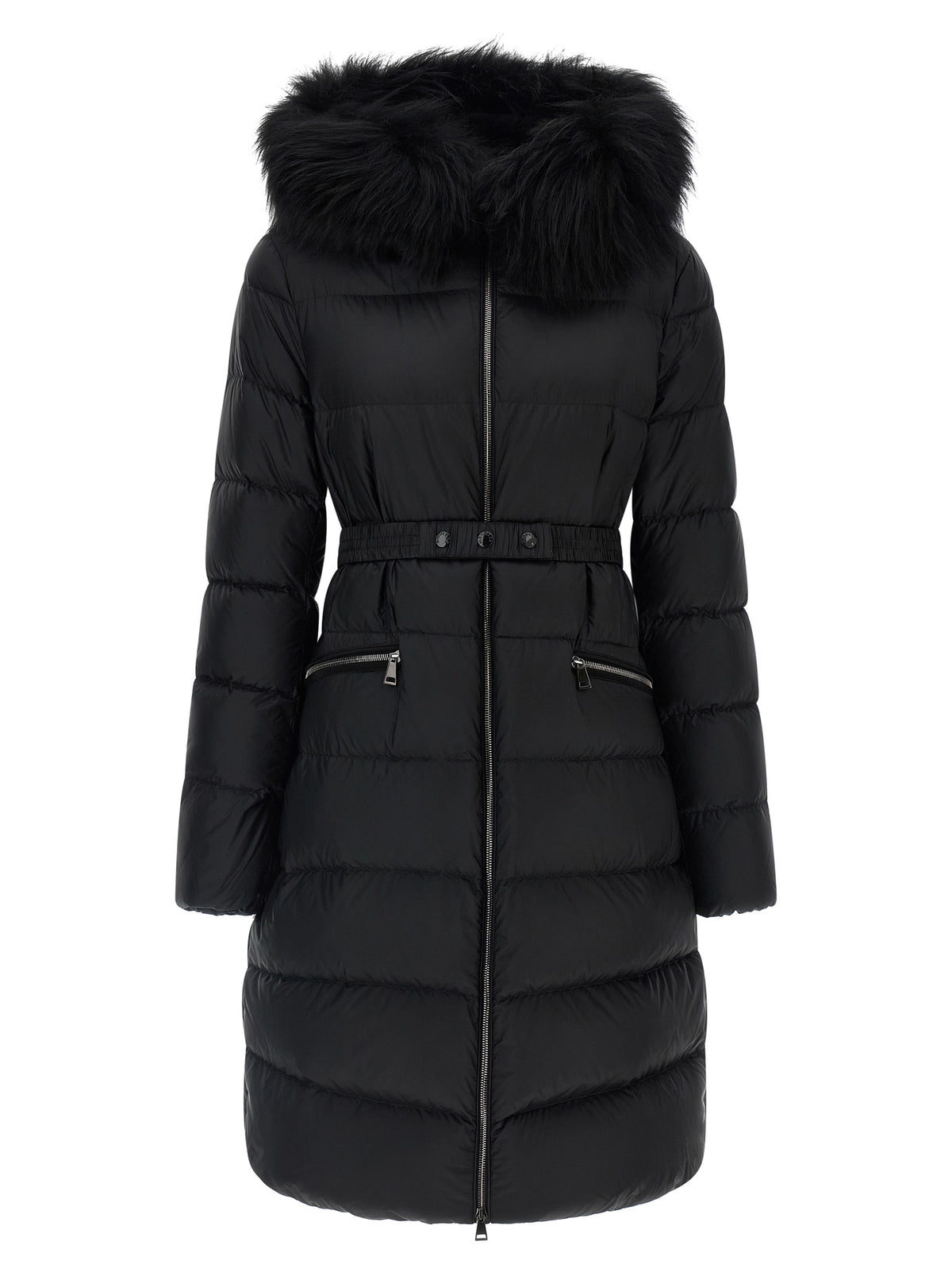 Moncler Black Polyamide Coat
