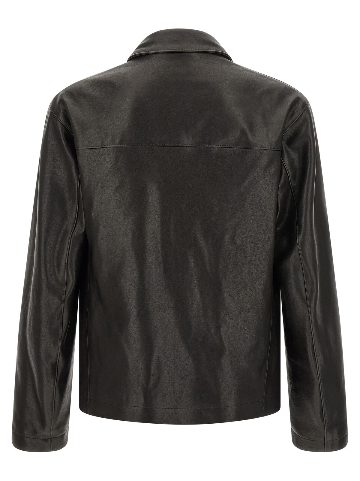 Lemaire Black Calfskin Leather Jacket
