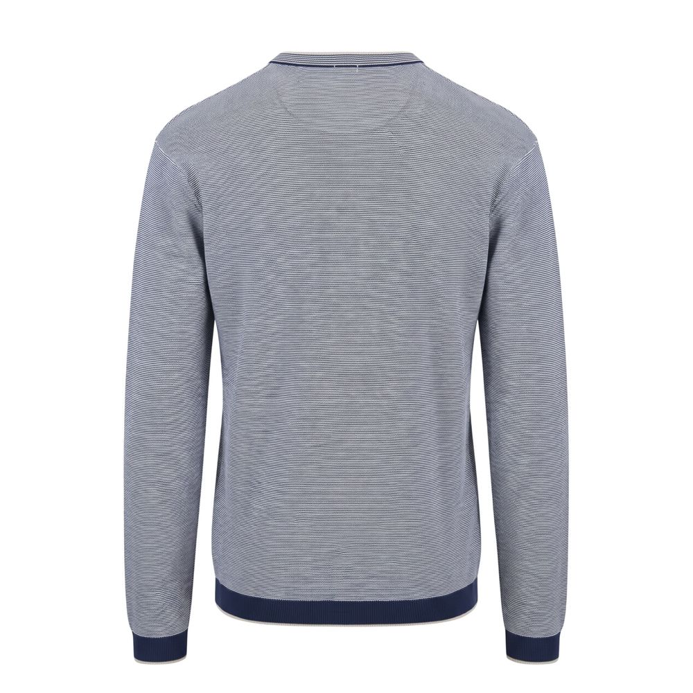Malo Blue Cotton Men Sweater