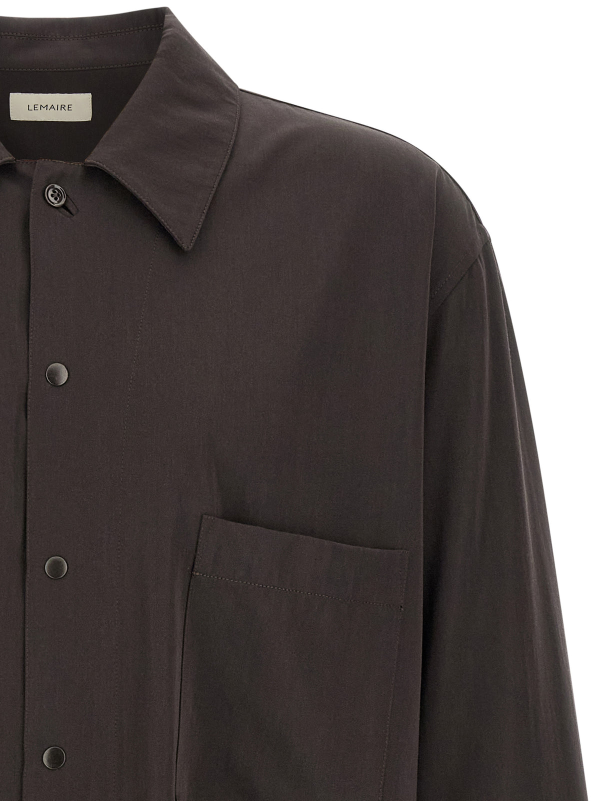 Lemaire Brown Wool Blouse