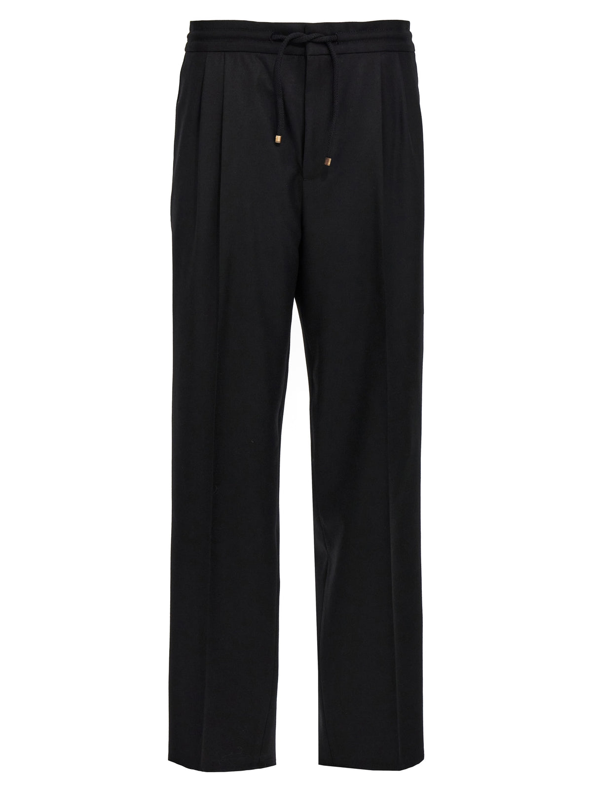 Brunello Cucinelli Black Wool Casual Pants