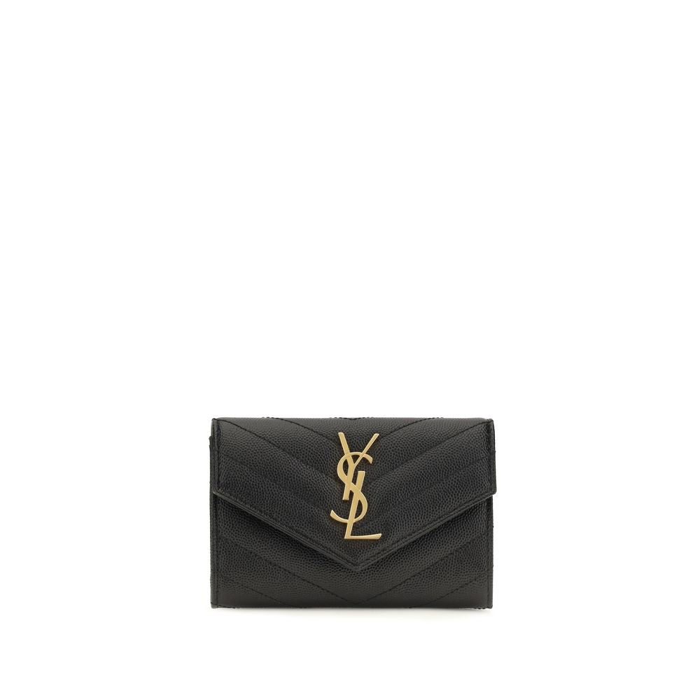 Saint Laurent Black Lamb Ovis Aries Wallet