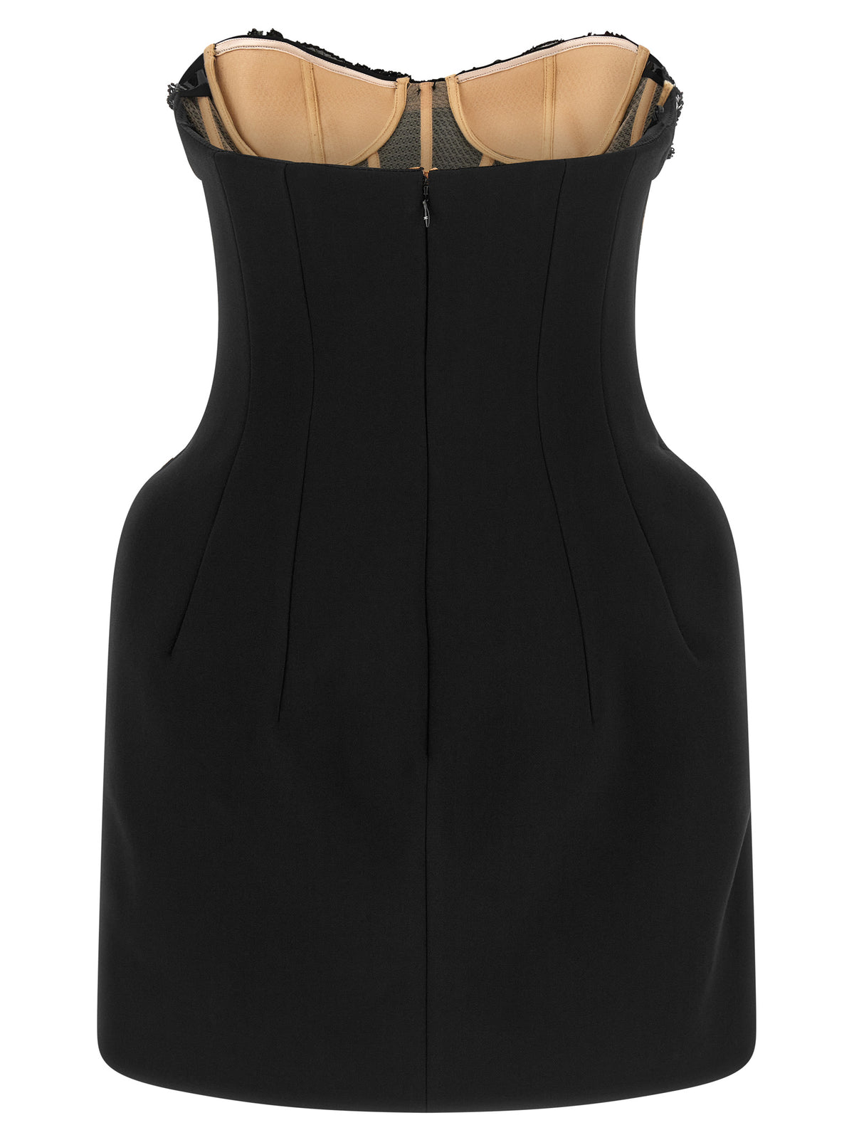 Elisabetta Franchi Black Polyester Short Dress
