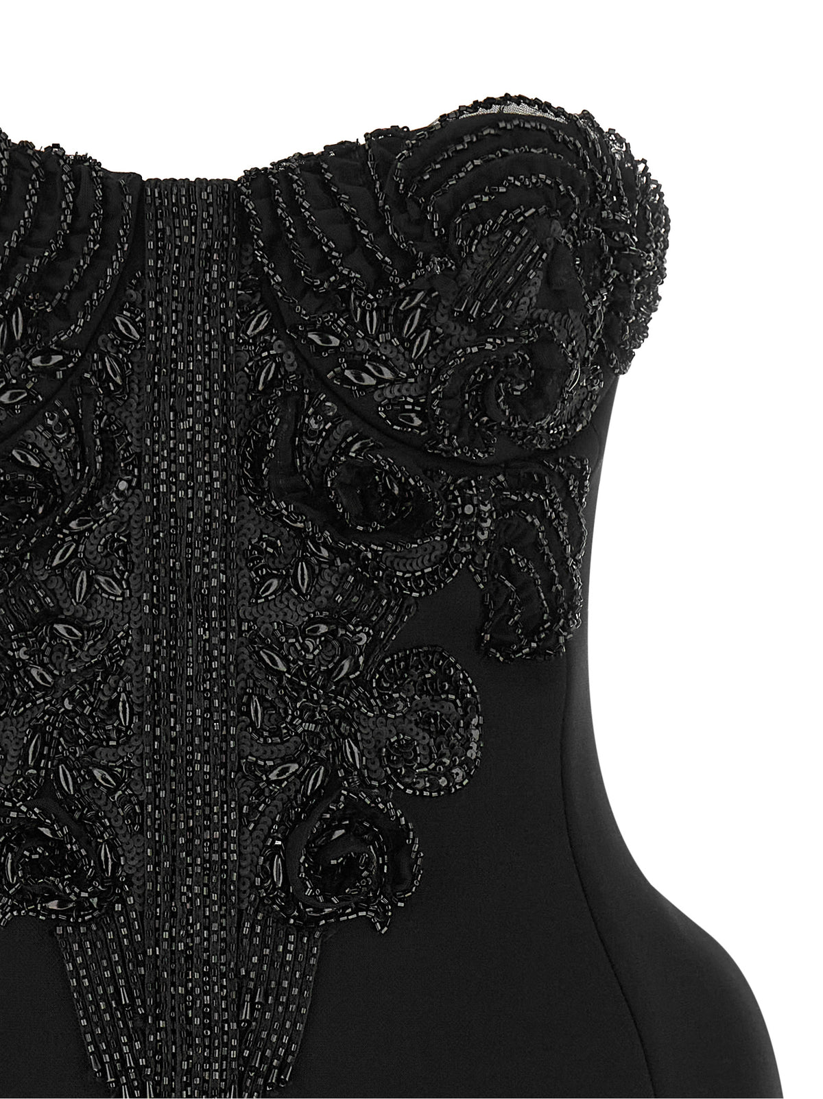 Elisabetta Franchi Black Polyester Short Dress