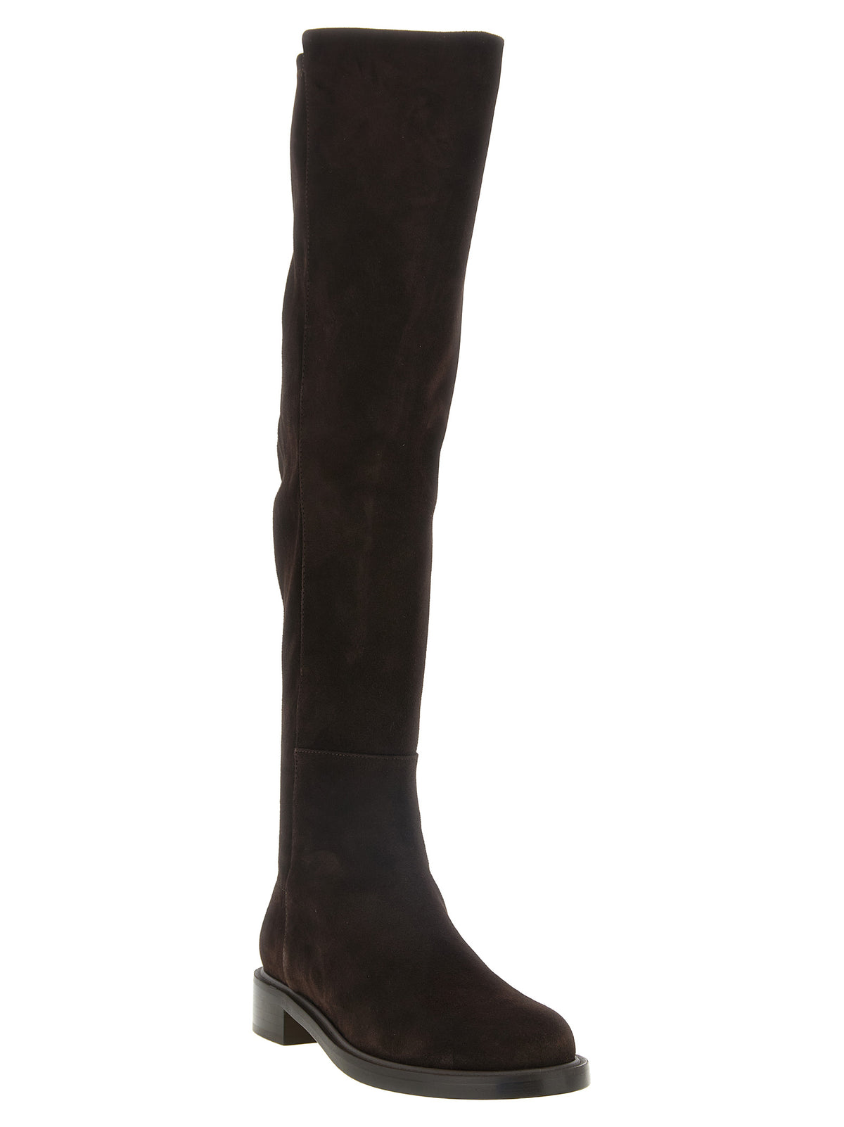 Stuart Weitzman Brown Lamb Leather Over The Knee