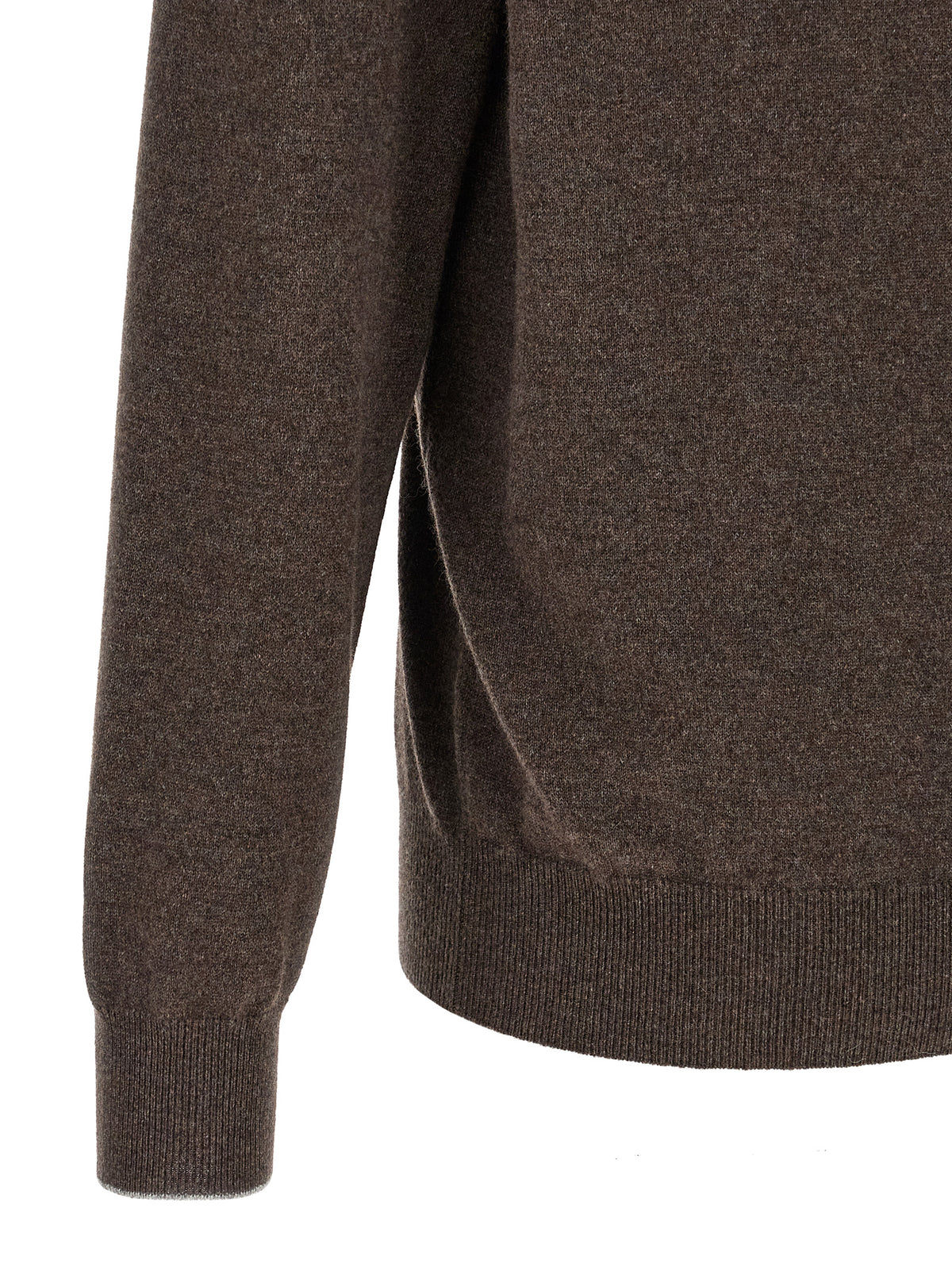 Brunello Cucinelli Brown Cashmere Cardigan