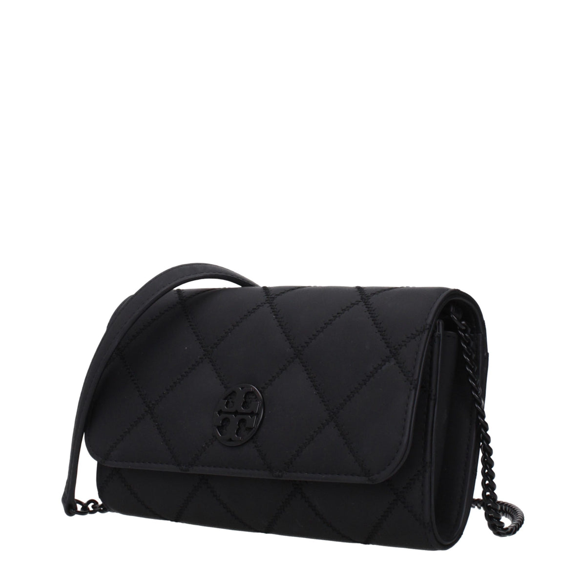 Tory Burch Black Leather Clutch Bag